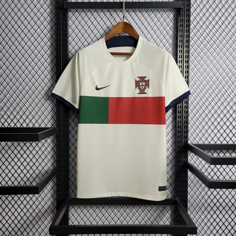 Camisa Portugal Away 2022 Torcedor Nike - Branca - Futgrife - Camisas de Time de Futebol