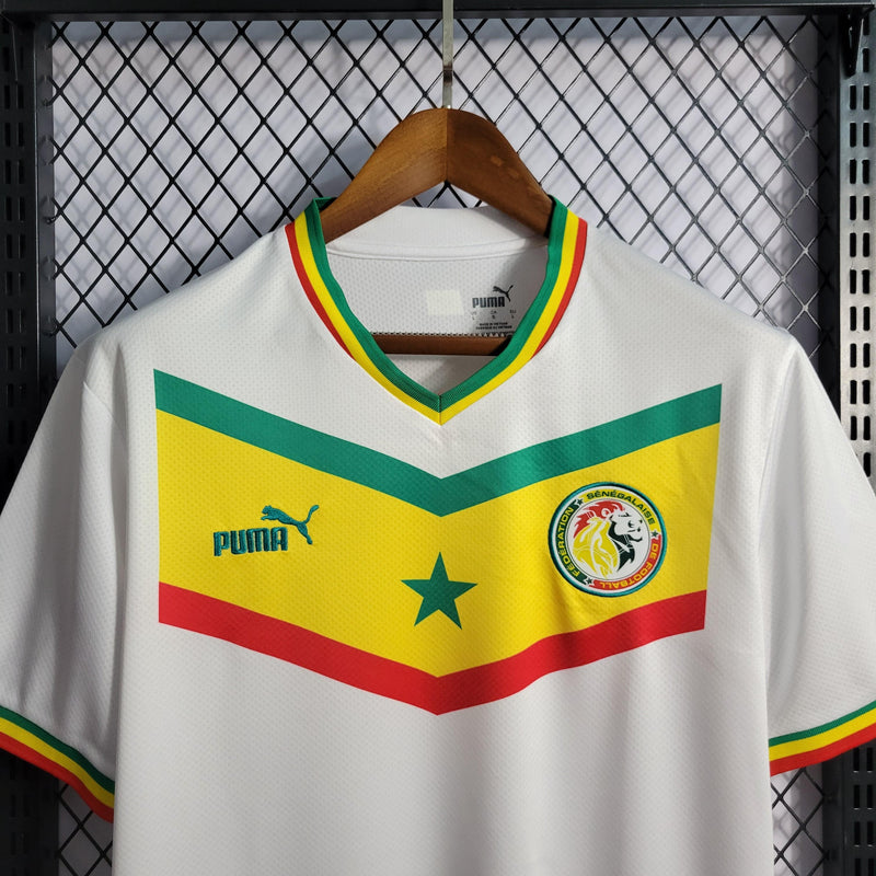 Camisa Senegal Home 2022 Torcedor Puma - Branca - Futgrife - Camisas de Time de Futebol