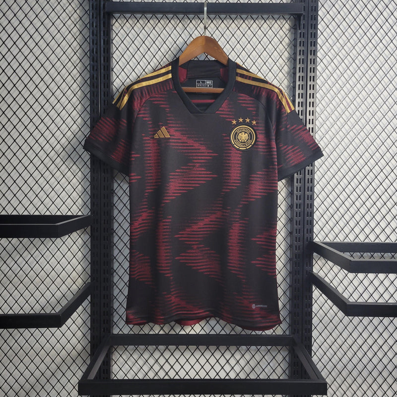 Camisa Alemanha Away 2022 Torcedor Adidas - Preta - Futgrife - Camisas de Time de Futebol