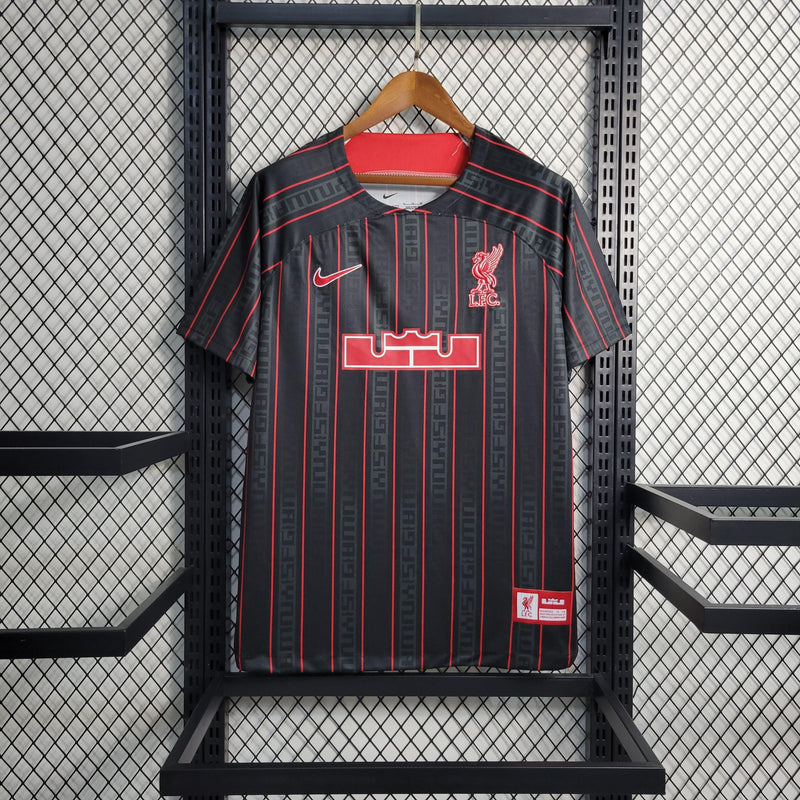 Camisa Liverpool Leblon James 2023 Torcedor Nike - Preta - Futgrife - Camisas de Time de Futebol