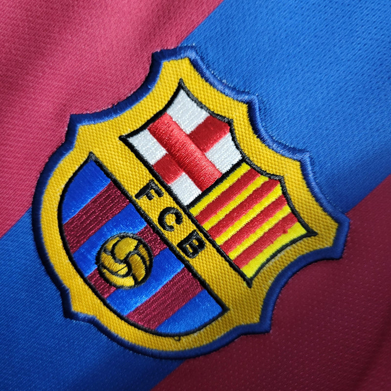 Camisa Barcelona 05/06 Retrô Nike - Azul e Vermelha - Futgrife - Camisas de Time de Futebol