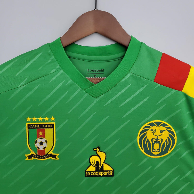 Camisa Camarões Home 2022 Torcedor Le Coq - Verde - Futgrife - Camisas de Time de Futebol