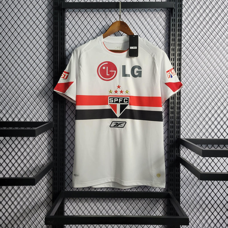 Camisa São Paulo Home 2006 Retrô Reebok - Branca - Futgrife - Camisas de Time de Futebol