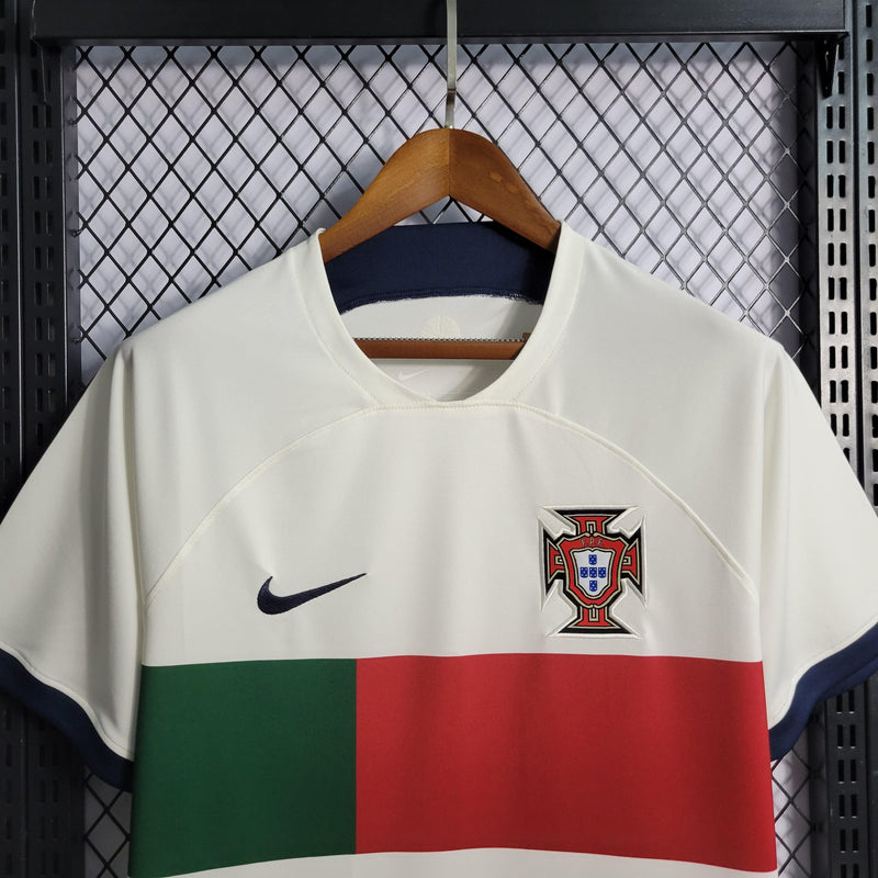 Camisa Portugal Away 2022 Torcedor Nike - Branca - Futgrife - Camisas de Time de Futebol