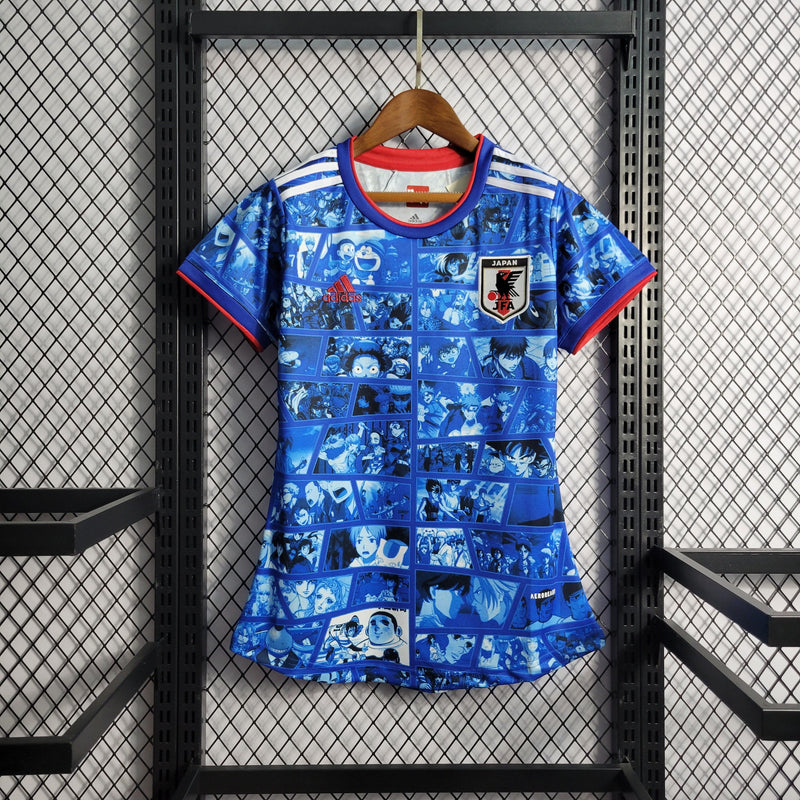 Camisa Japão Anime 2022 Feminina Adidas - Azul - Futgrife - Camisas de Time de Futebol