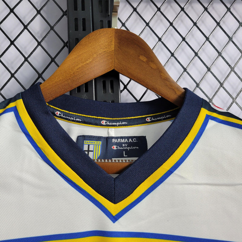 Camisa Parma Home 02/03 Retrô Champion - Branca - Futgrife - Camisas de Time de Futebol