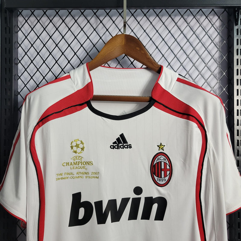 Camisa Milan Away 06/07 Retrô Adidas - Branca - Futgrife - Camisas de Time de Futebol