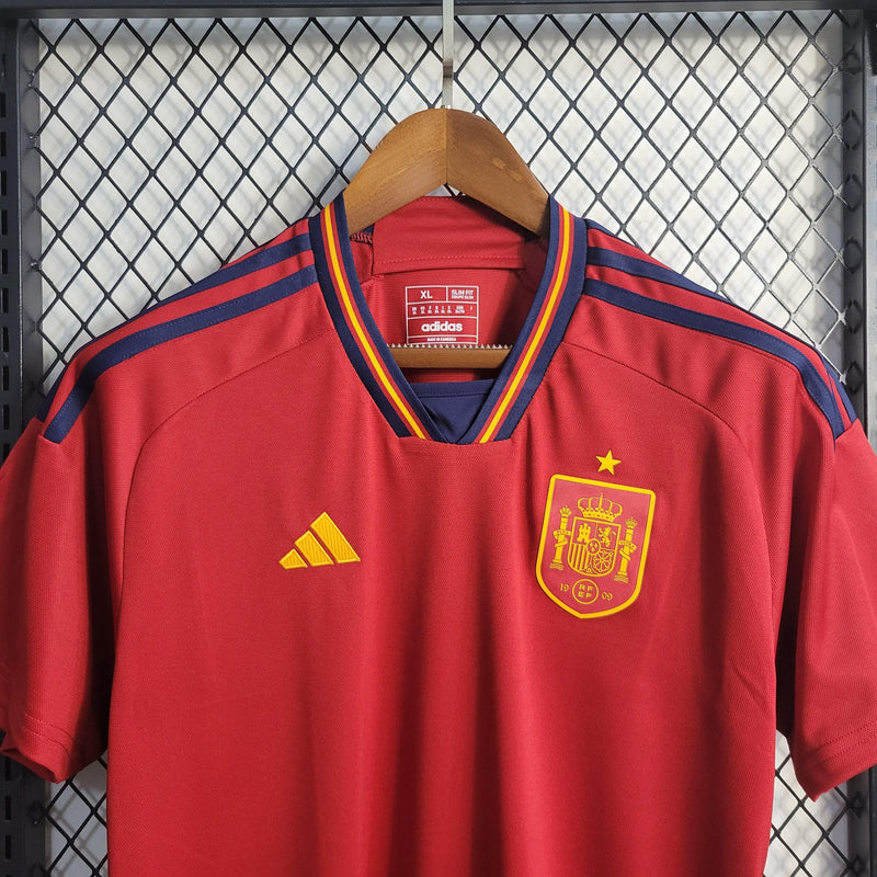 Camisa Espanha Home 2022 Torcedor Adidas - Vermelha - Futgrife - Camisas de Time de Futebol