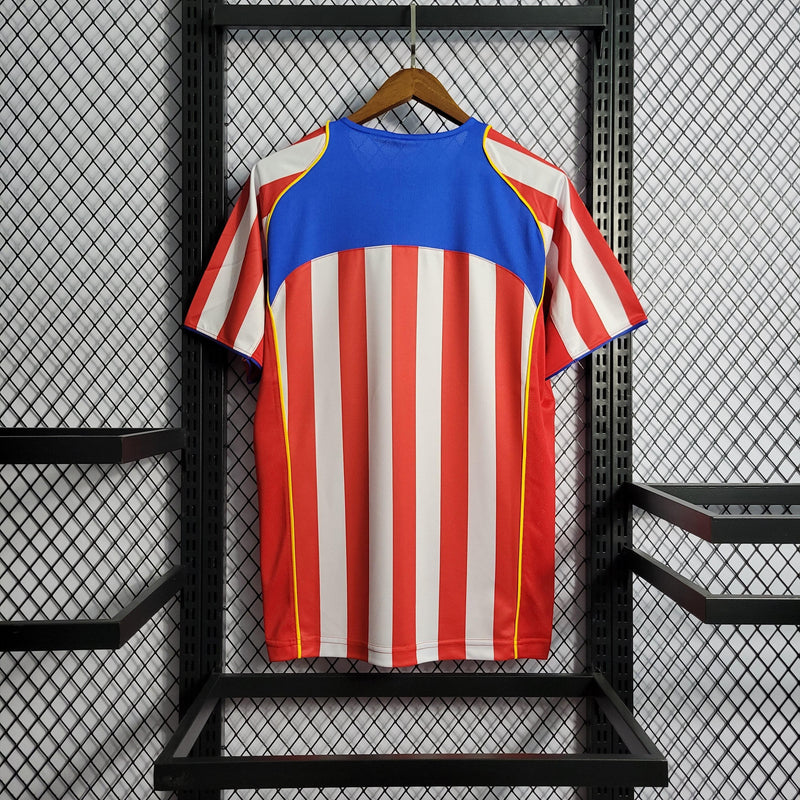 Camisa Atlético de Madrid Spider 04/05 Retrô Nike - Branca e Vermelha - Futgrife - Camisas de Time de Futebol