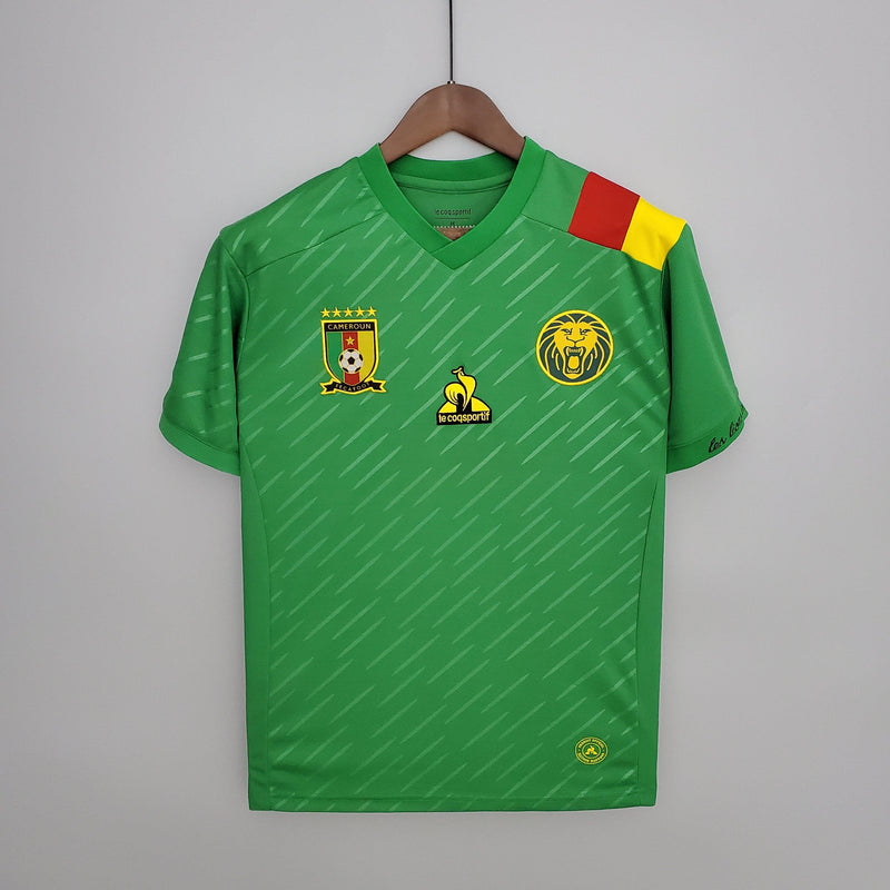 Camisa Camarões Home 2022 Torcedor Le Coq - Verde - Futgrife - Camisas de Time de Futebol