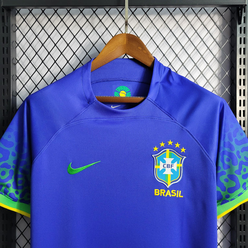 Camisa Brasil Away 2022 Torcedor Nike - Azul - Futgrife - Camisas de Time de Futebol