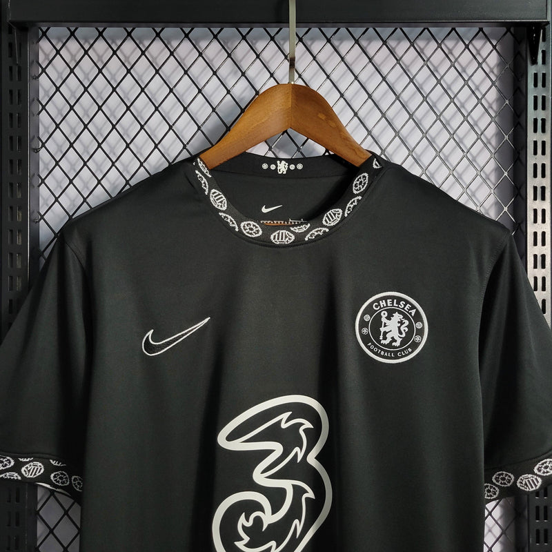 Camisa Chelsea Black 22/23 Torcedor Nike - Preta - Futgrife - Camisas de Time de Futebol