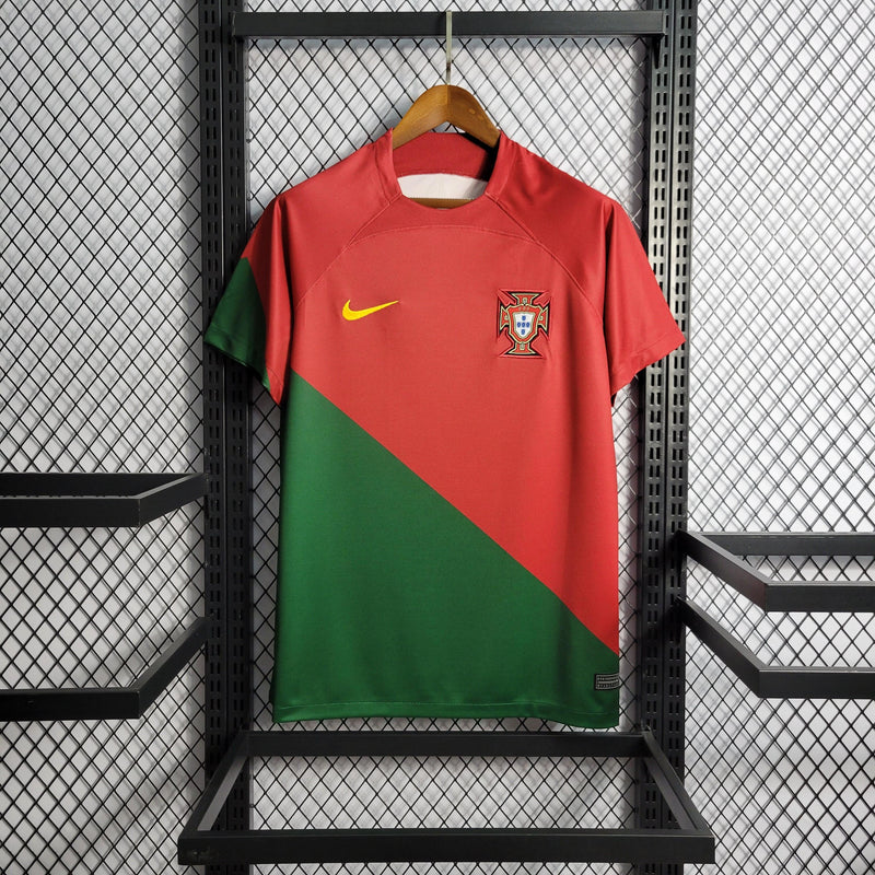 Camisa Portugal Home 2022 Torcedor Nike - Vermelha - Futgrife - Camisas de Time de Futebol