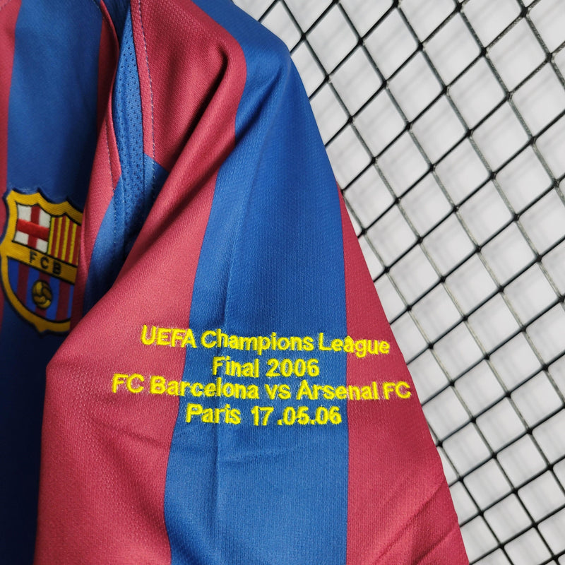 Camisa Barcelona 05/06 Retrô Nike - Azul e Vermelha - Futgrife - Camisas de Time de Futebol