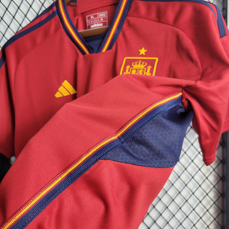 Camisa Espanha Home 2022 Torcedor Adidas - Vermelha - Futgrife - Camisas de Time de Futebol