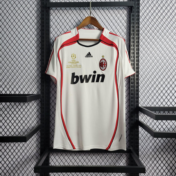 Camisa Milan Away 06/07 Retrô Adidas - Branca - Futgrife - Camisas de Time de Futebol