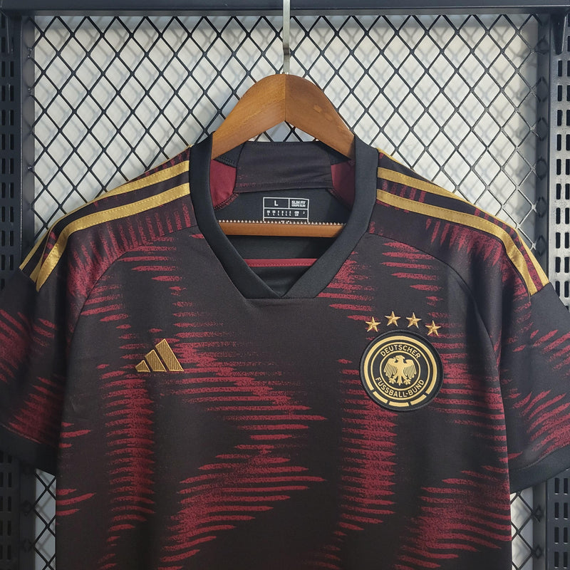 Camisa Alemanha Away 2022 Torcedor Adidas - Preta - Futgrife - Camisas de Time de Futebol