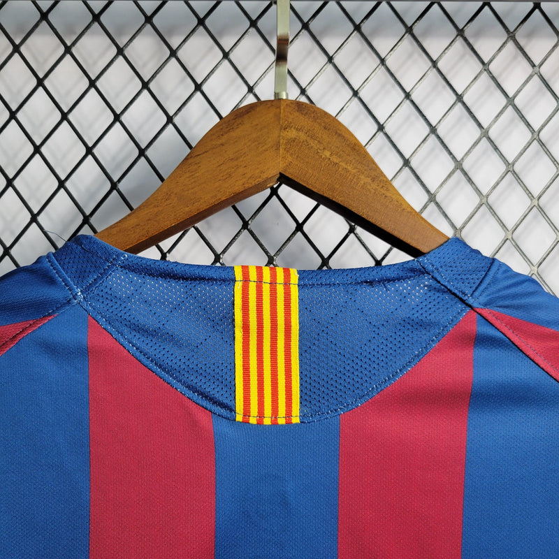 Camisa Barcelona 05/06 Retrô Nike - Azul e Vermelha - Futgrife - Camisas de Time de Futebol