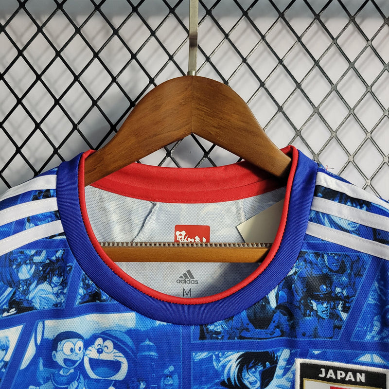 Camisa Japão Anime 2022 Feminina Adidas - Azul - Futgrife - Camisas de Time de Futebol