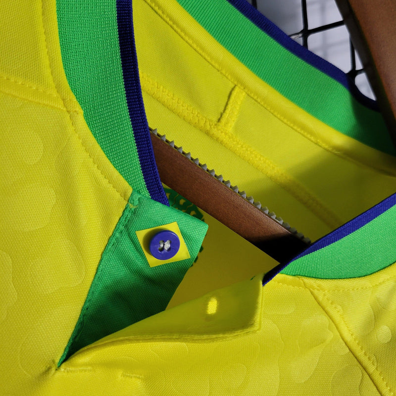 Camisa Brasil Home 2022 Torcedor Nike - Amarela - Futgrife - Camisas de Time de Futebol