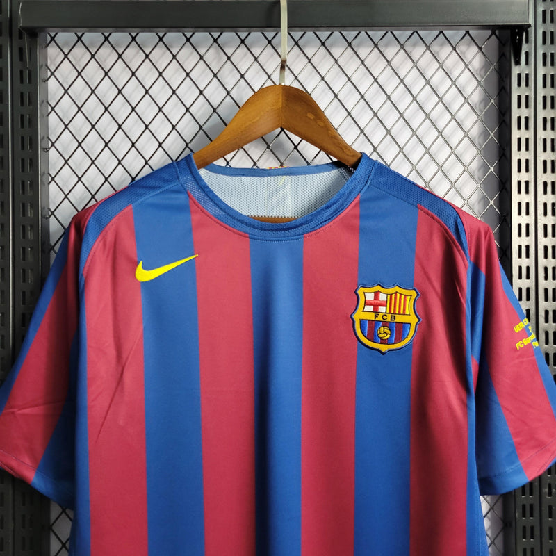 Camisa Barcelona 05/06 Retrô Nike - Azul e Vermelha - Futgrife - Camisas de Time de Futebol