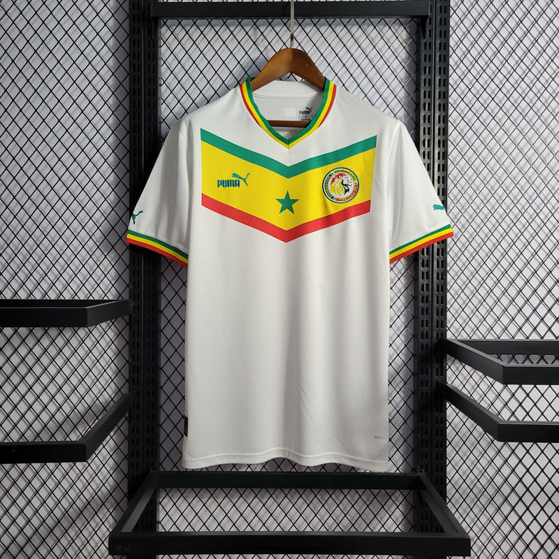 Camisa Senegal Home 2022 Torcedor Puma - Branca - Futgrife - Camisas de Time de Futebol