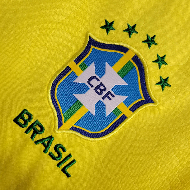 Camisa Brasil Home 2022 Torcedor Nike - Amarela - Futgrife - Camisas de Time de Futebol