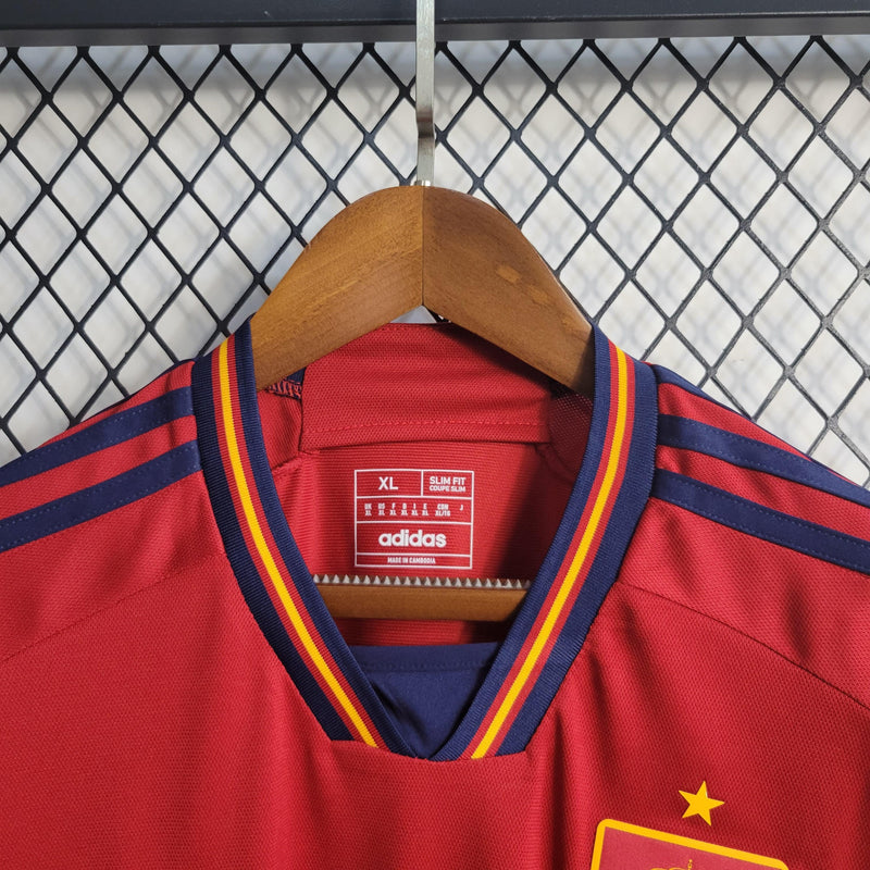 Camisa Espanha Home 2022 Torcedor Adidas - Vermelha - Futgrife - Camisas de Time de Futebol