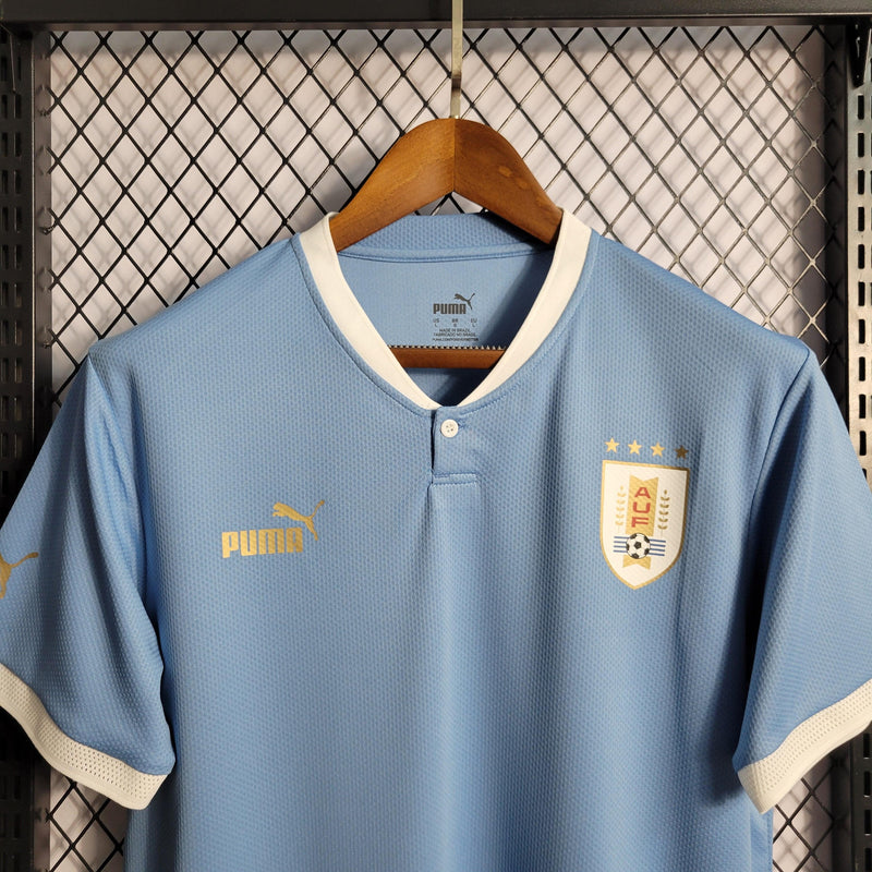 Camisa Uruguai Home 2022 Torcedor Puma - Azul - Futgrife - Camisas de Time de Futebol