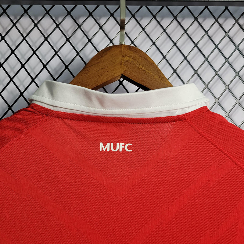 Camisa Manchester United Home 10/11 Retrô Nike - Vermelha - Futgrife - Camisas de Time de Futebol