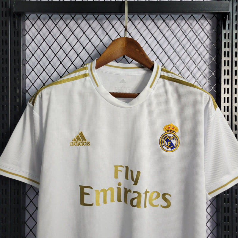 Camisa Real Madrid Home 18/19 Retrô Adidas - Branca e Dourada - Futgrife - Camisas de Time de Futebol