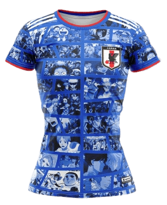 Camisa Japão Anime 2022 Feminina Adidas - Azul - Futgrife - Camisas de Time de Futebol