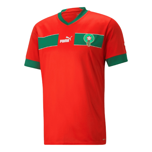 Camisa Marrocos Home 2022 Torcedor Puma - Vermelha - Futgrife - Camisas de Time de Futebol