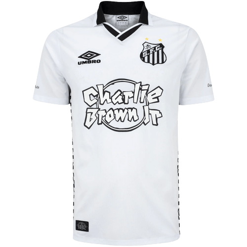 Camisa Santos Charlie Brown Jr. Dias de Glória Umbro - Branca - Futgrife - Camisas de Time de Futebol