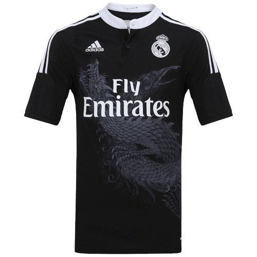 Camisa Real Madrid Third 14/15 Retrô Adidas - Preta - Futgrife - Camisas de Time de Futebol