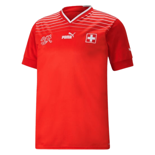 Camisa Suíça Home 2022 Torcedor Puma - Vermelha - Futgrife - Camisas de Time de Futebol