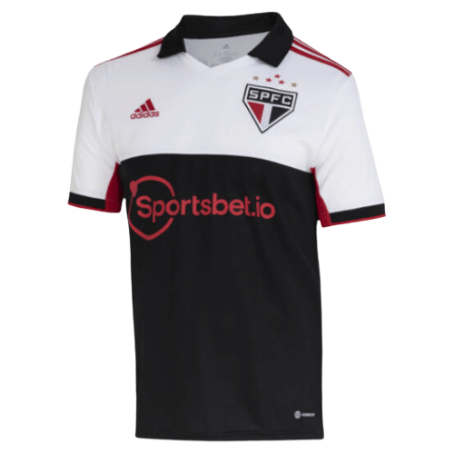 Camisa São Paulo Third 22/23 Torcedor Adidas - Branca e Preta - Futgrife - Camisas de Time de Futebol