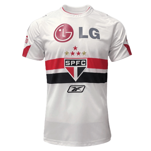 Camisa São Paulo Home 2006 Retrô Reebok - Branca - Futgrife - Camisas de Time de Futebol