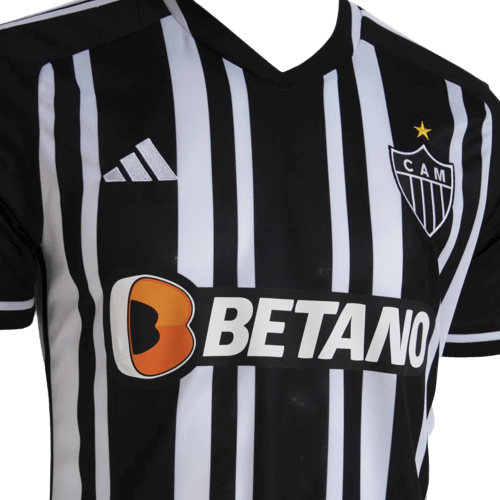 Camisa Atlético Mineiro Home 23/24 - Preta e Branca