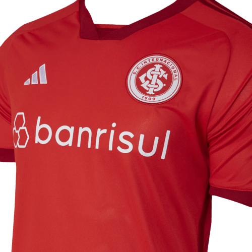 Camisa Internacional Home 23/24 Torcedor Adidas - Vermelha - Futgrife - Camisas de Time de Futebol