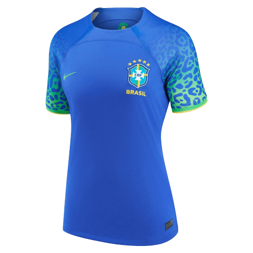 Camisa Brasil Away 2022 Feminina Nike - Azul - Futgrife - Camisas de Time de Futebol